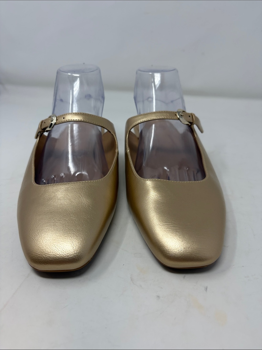 Naturalizer Gold Mary Jane Slip-On Flats Size 10W Excellent Condition